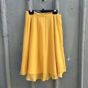 Dagg & Stacey Yellow Chiffon Skirt, BNWT, size 2